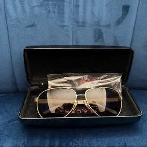 Ralph Lauren Gold Aviator Sunglasses